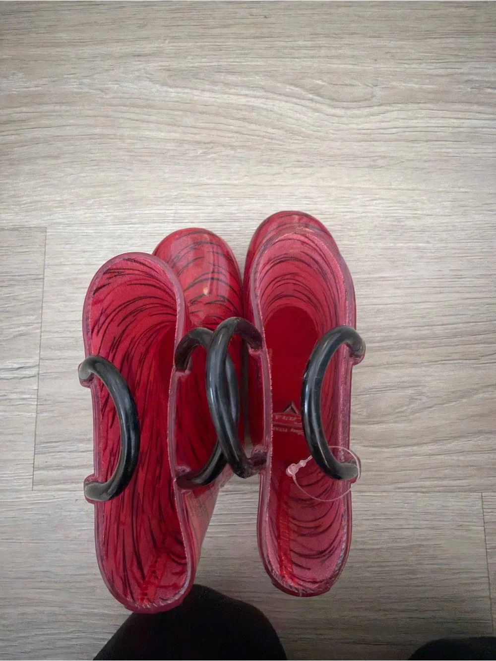 Disney Cars Lightning McQueen Red Rainboots Size 7/8 C